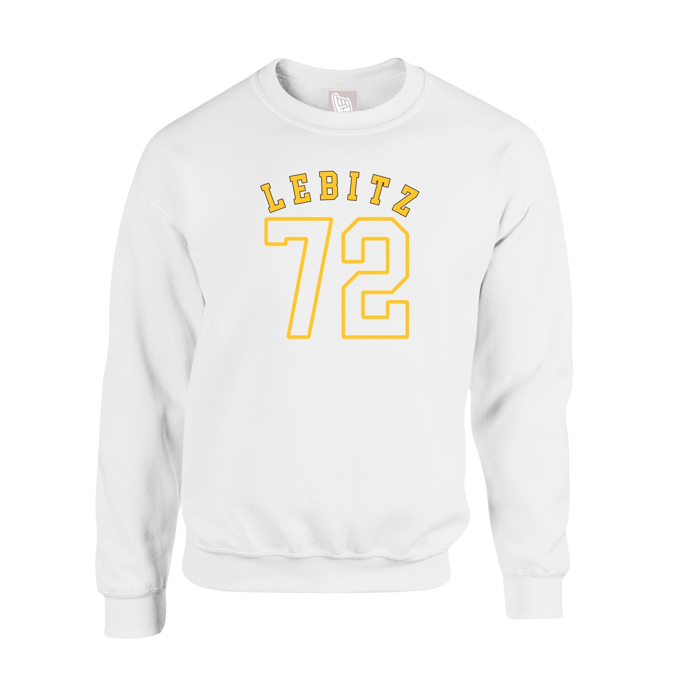Fleece Crew — Shirsey Arch in White