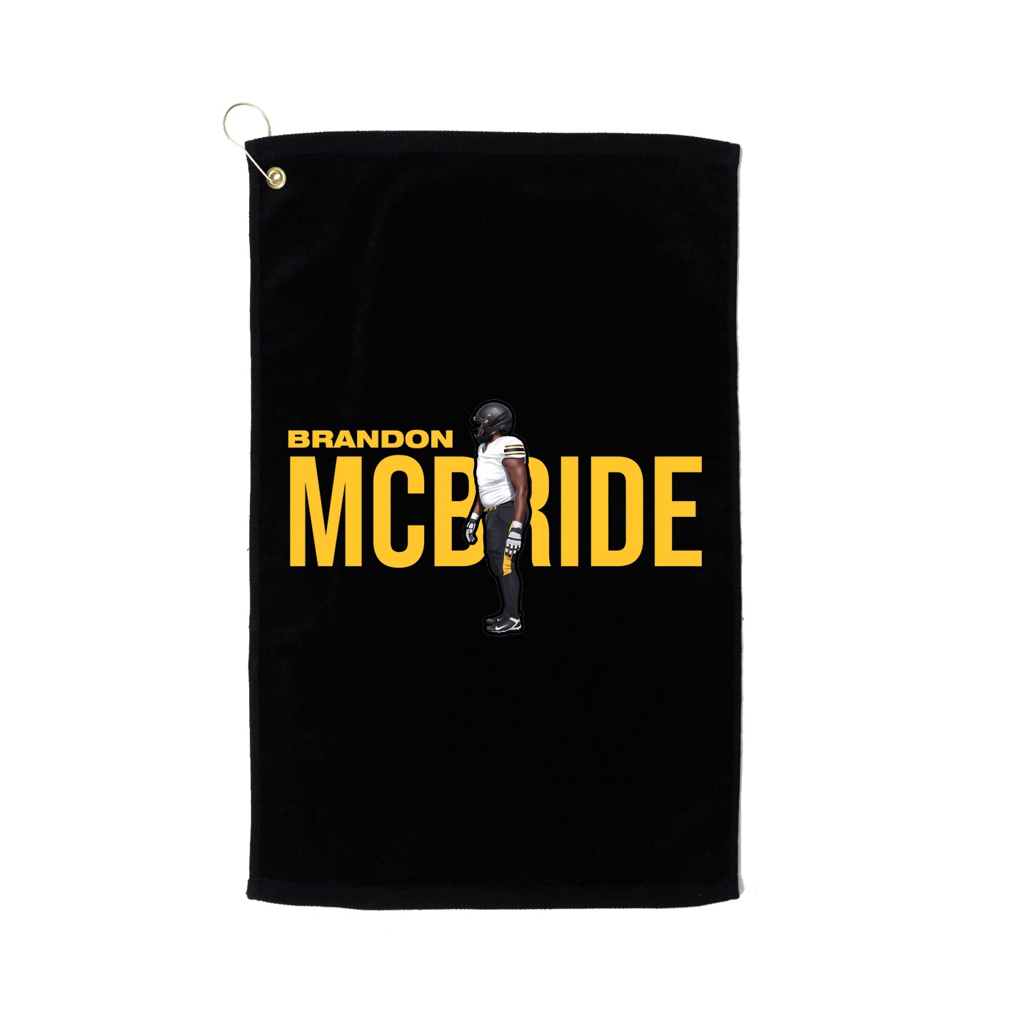 Golf Towel — Player Name in Black