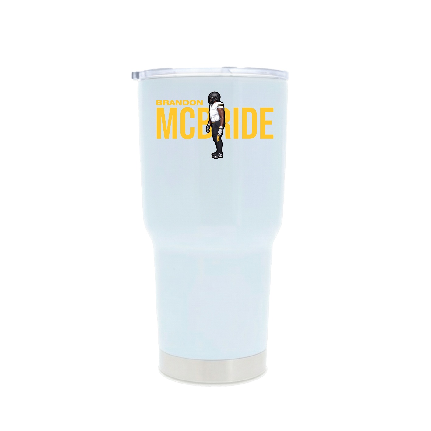 30oz Stainless Steel Tumbler — Player Name in White