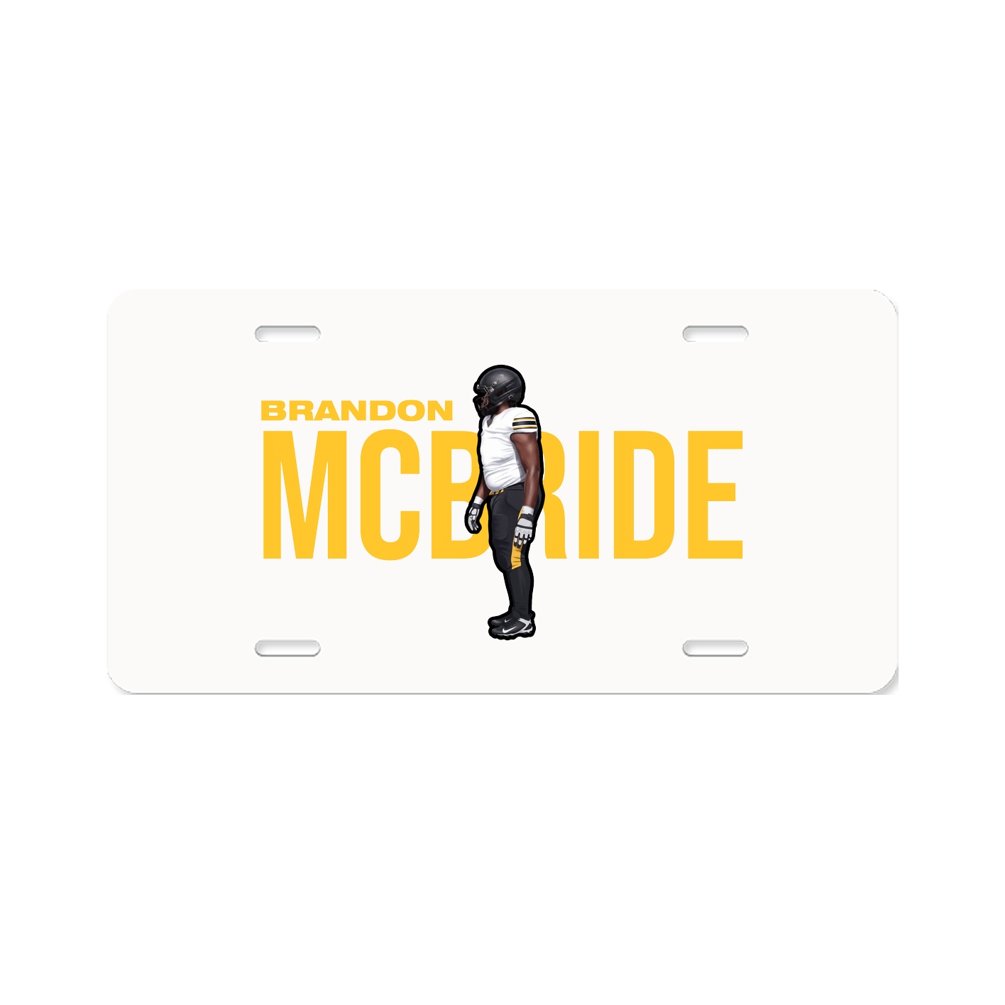 License Plate — Player Name in Classic