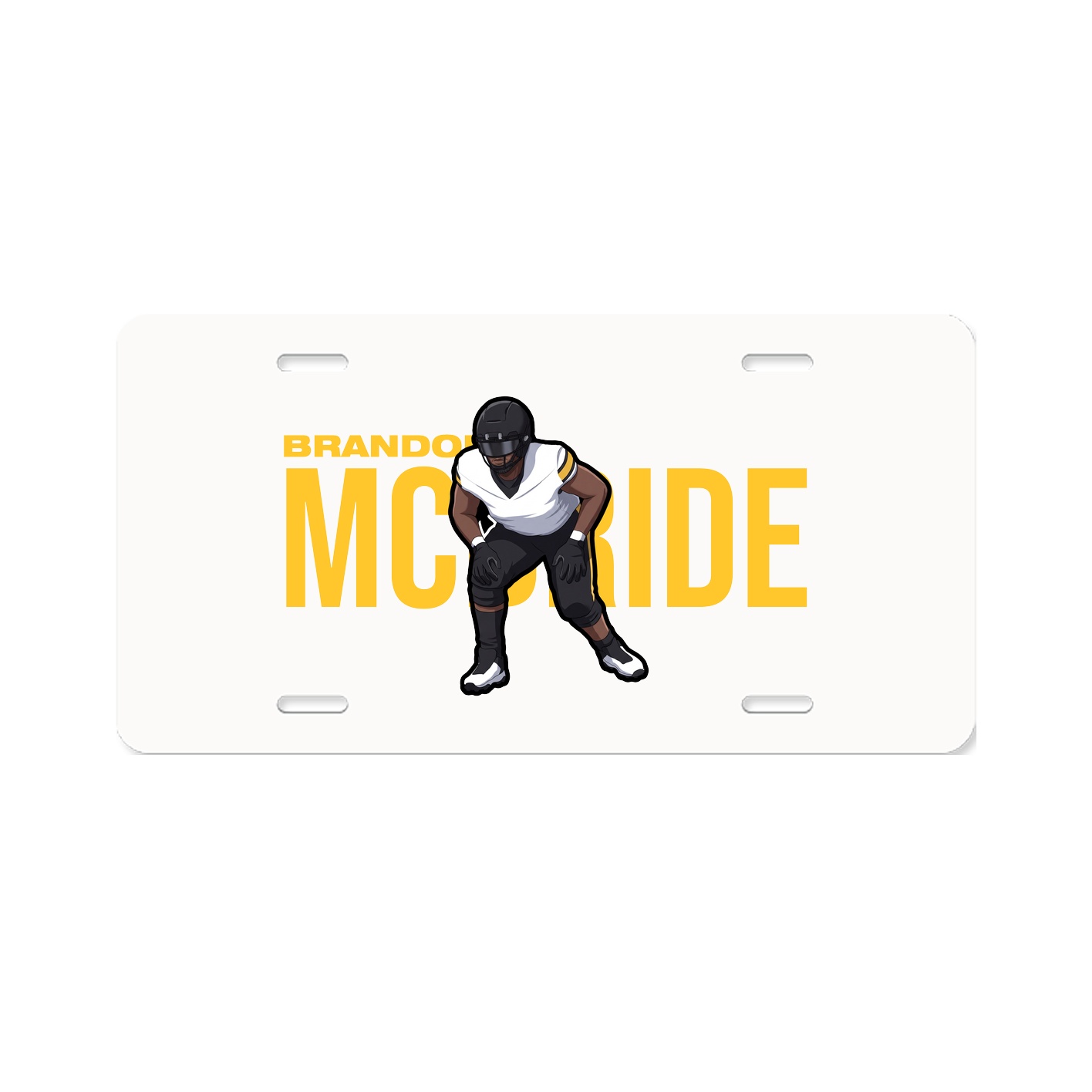 License Plate — Player Name in Classic