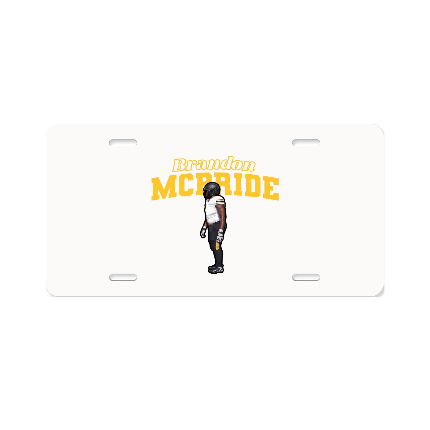 License Plate — Name Arch in Classic