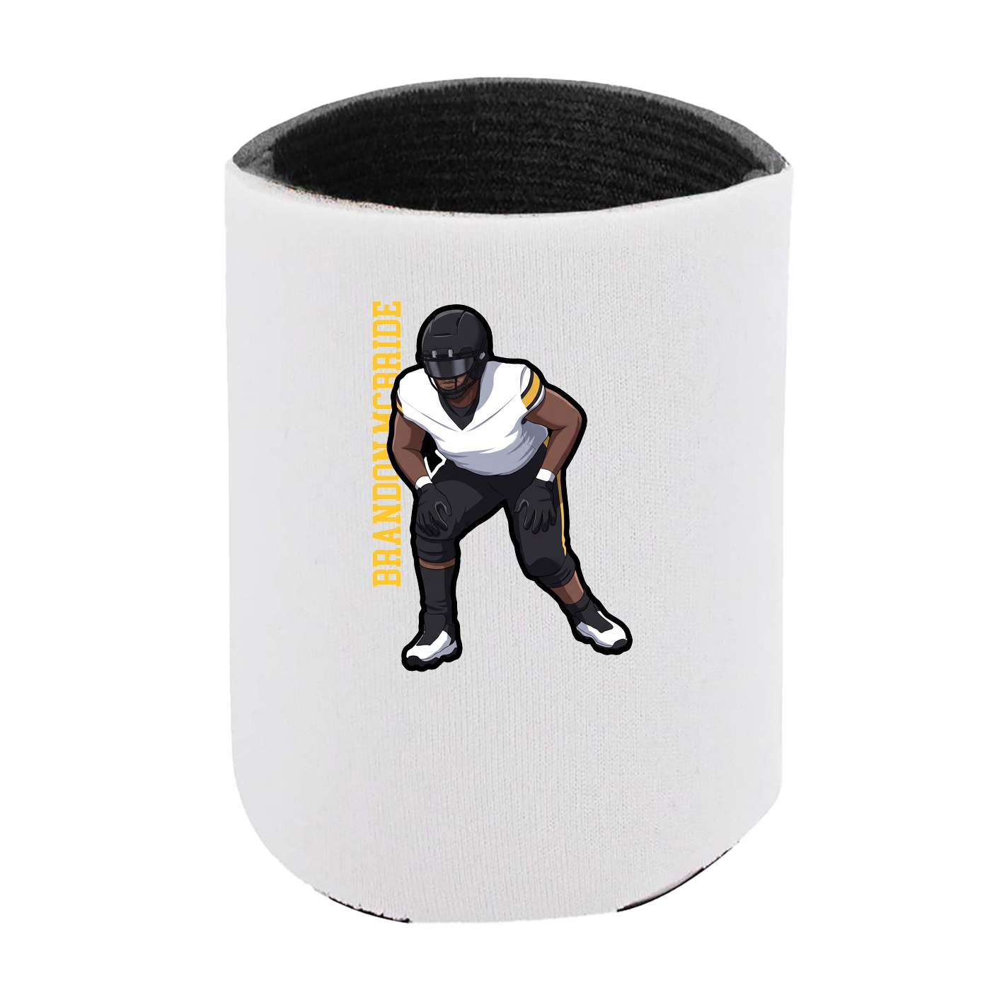 Can Holder — Name Vertical in White