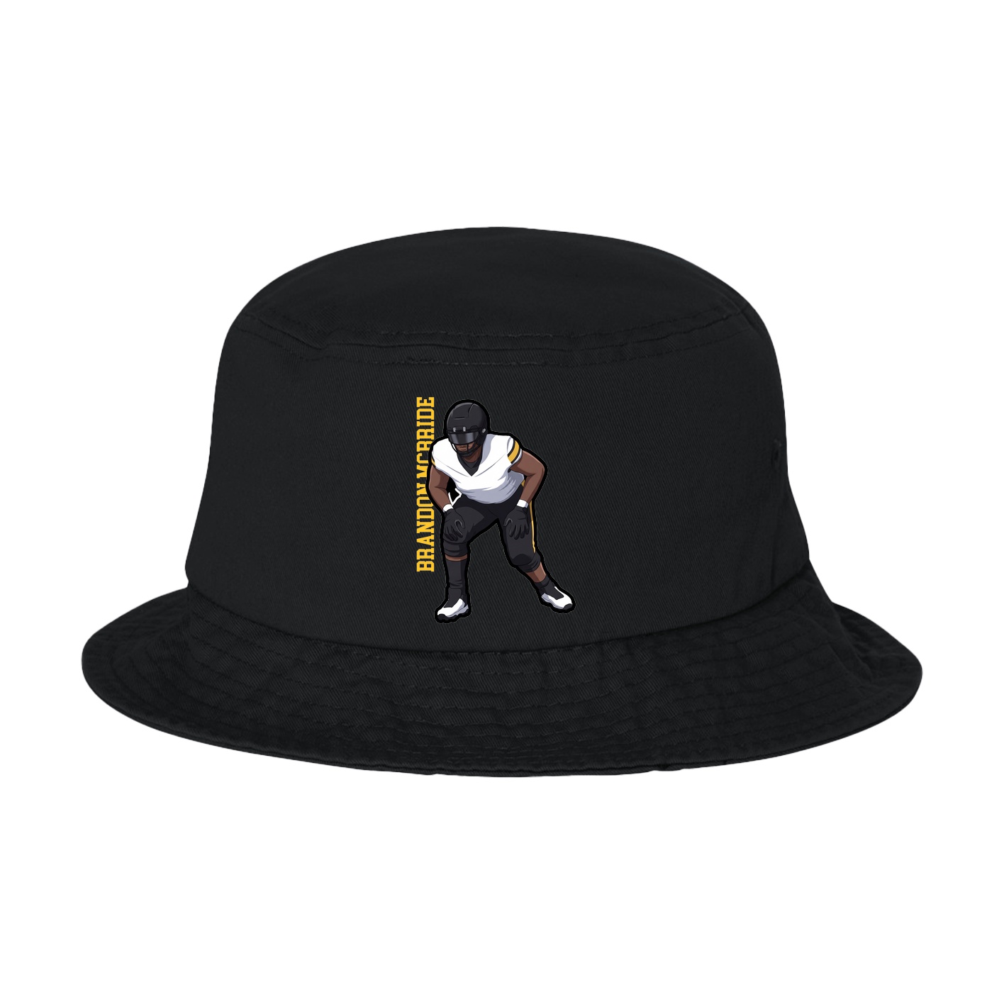 Bucket Cap — Name Vertical in Black