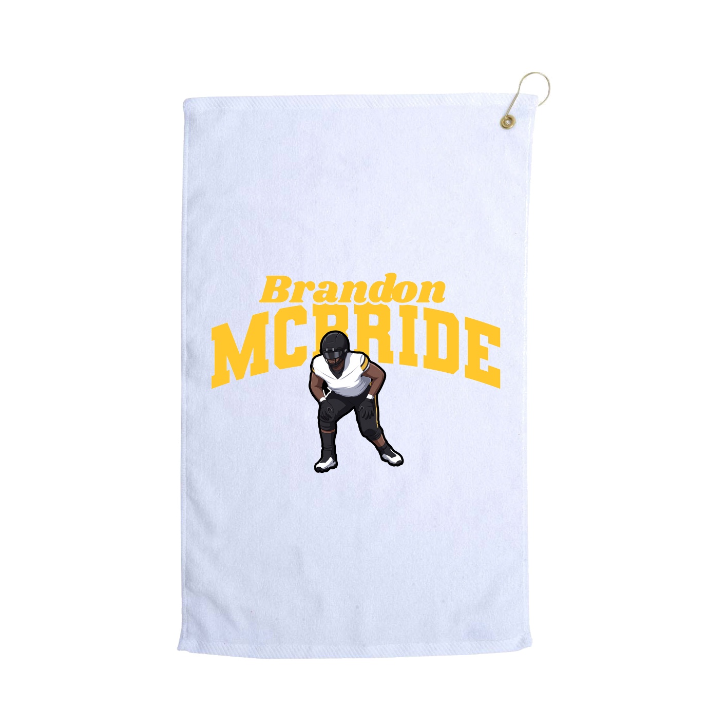 Golf Towel — Signature Arch in White