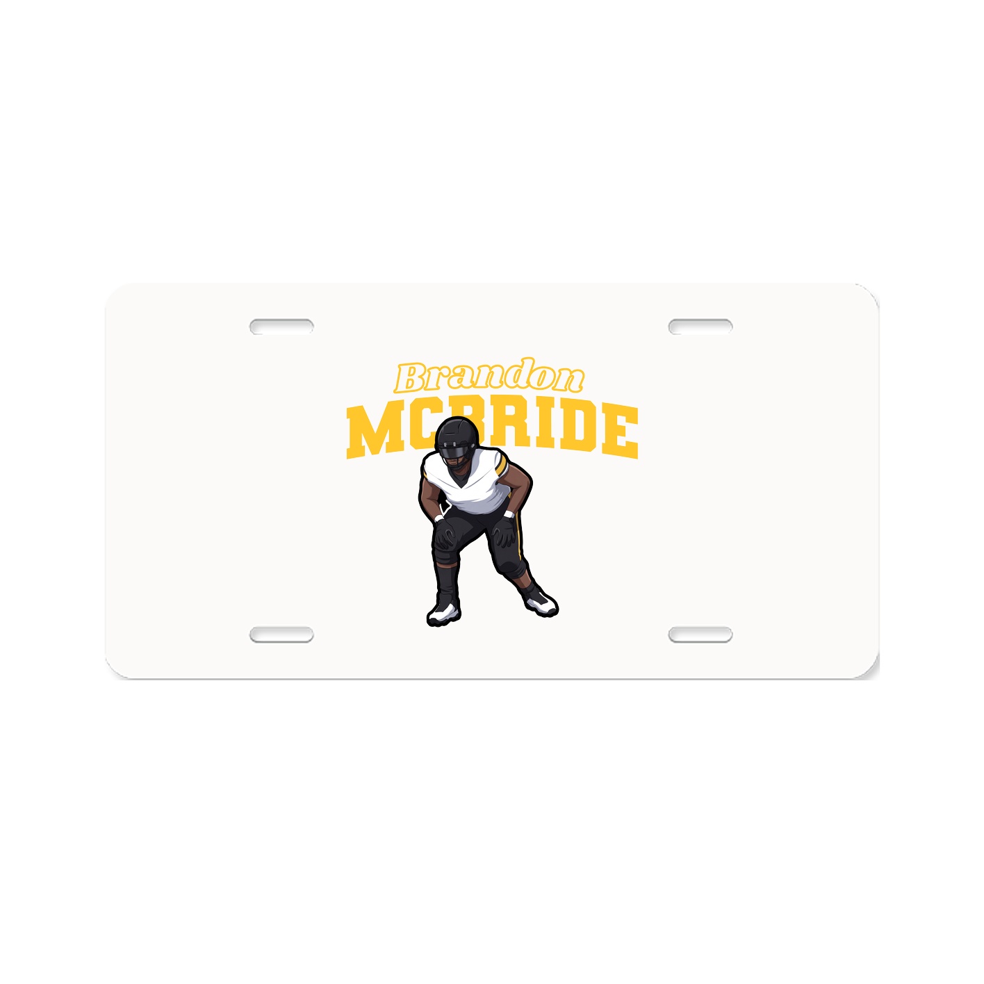 License Plate — Name Arch in Classic
