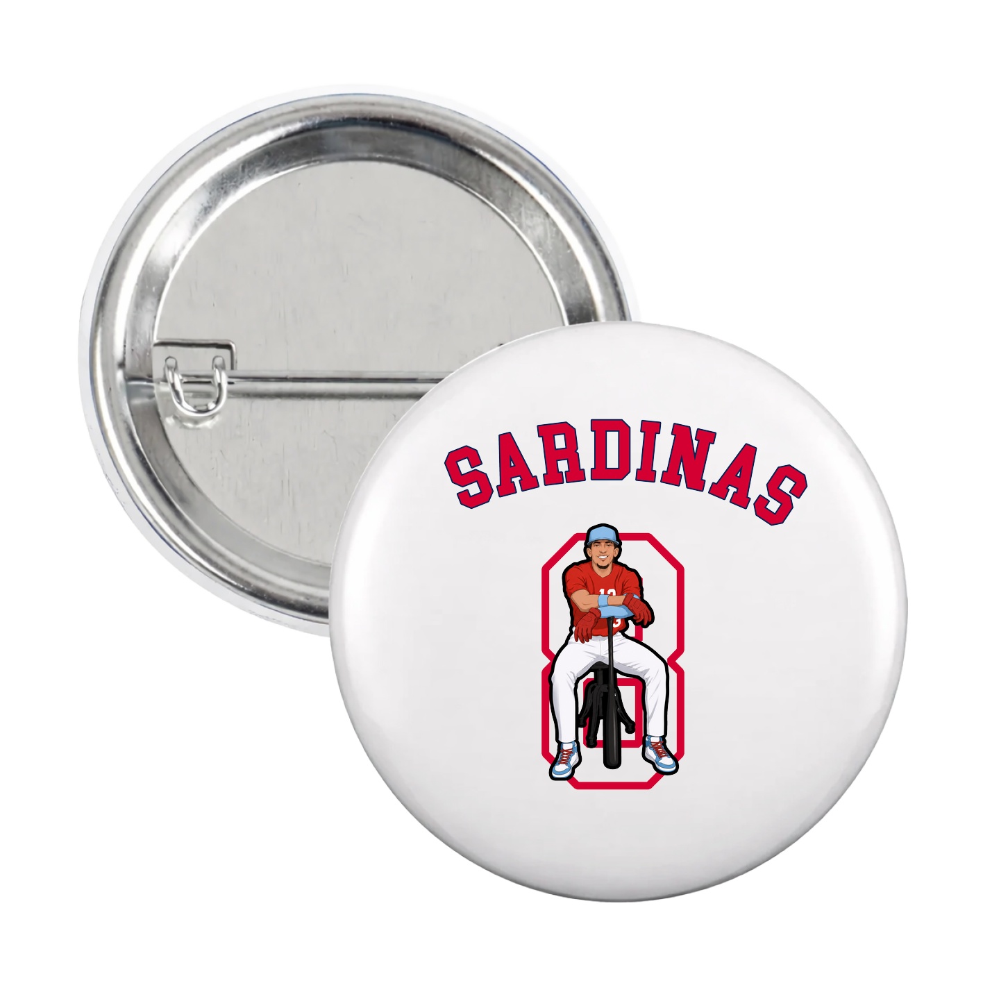 Game Day Button — Shirsey Arch in White