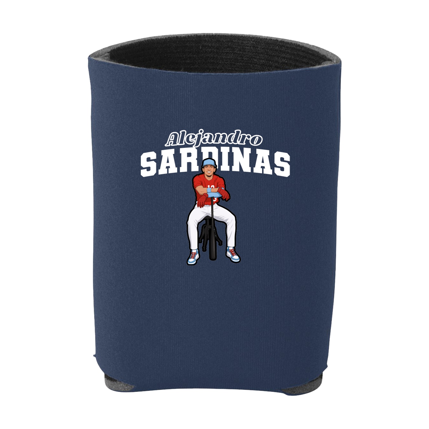 Can Holder — Name Arch in Navy