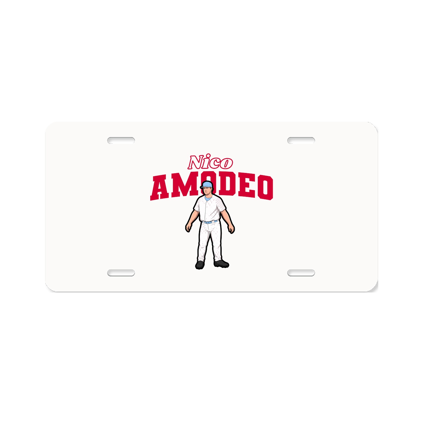 License Plate — Name Arch in Classic