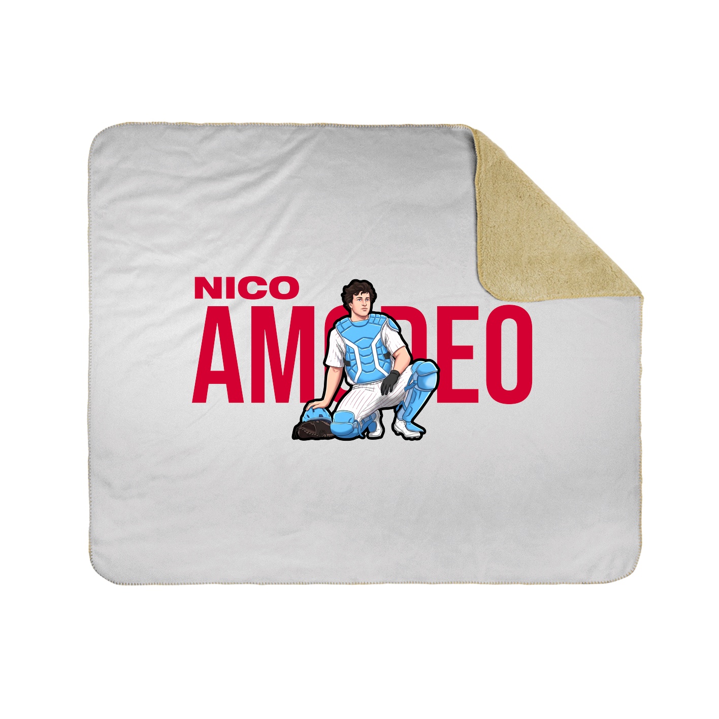 Throw Blanket — Player Name in White