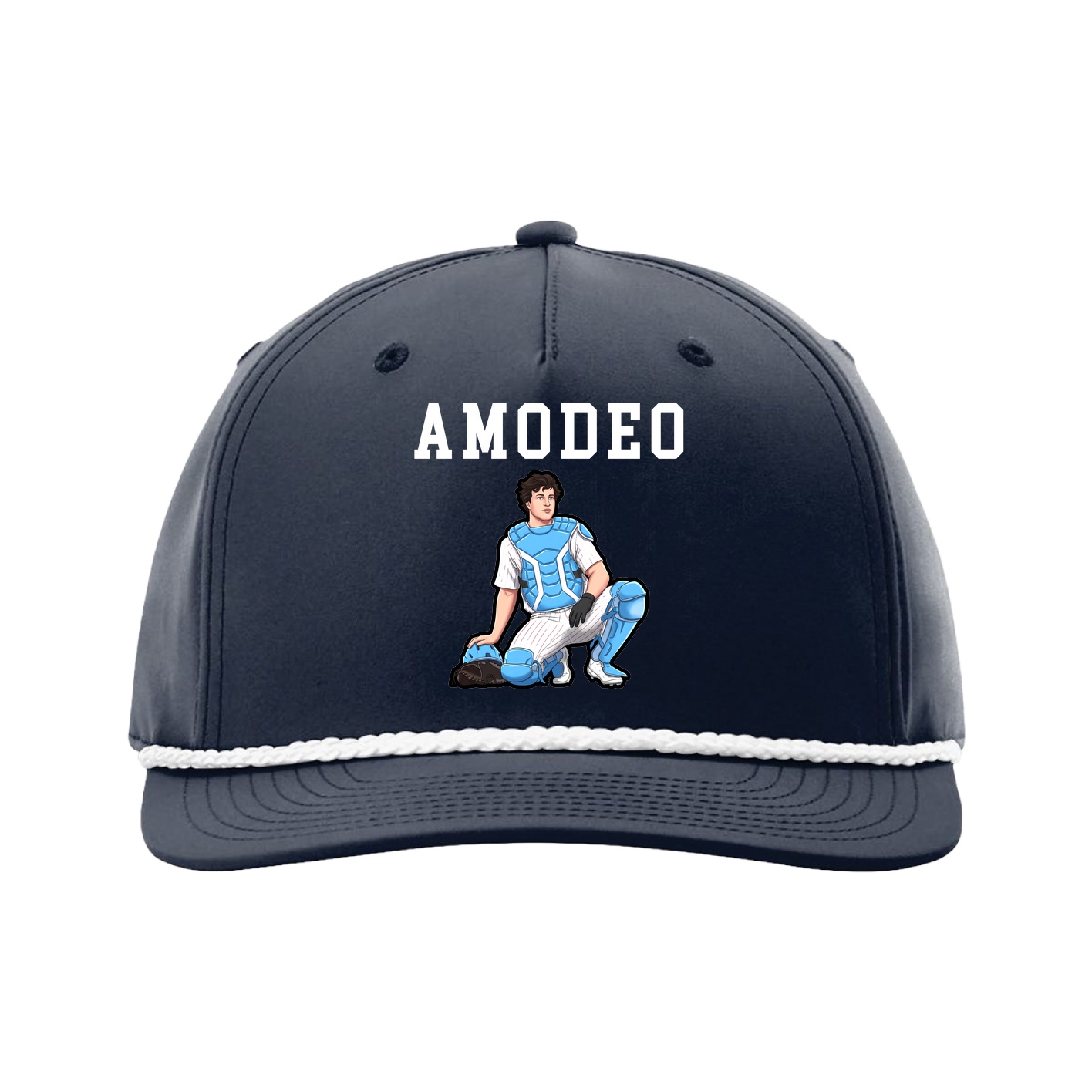 Five-Panel Classic Rope Cap — Shirsey in Navy