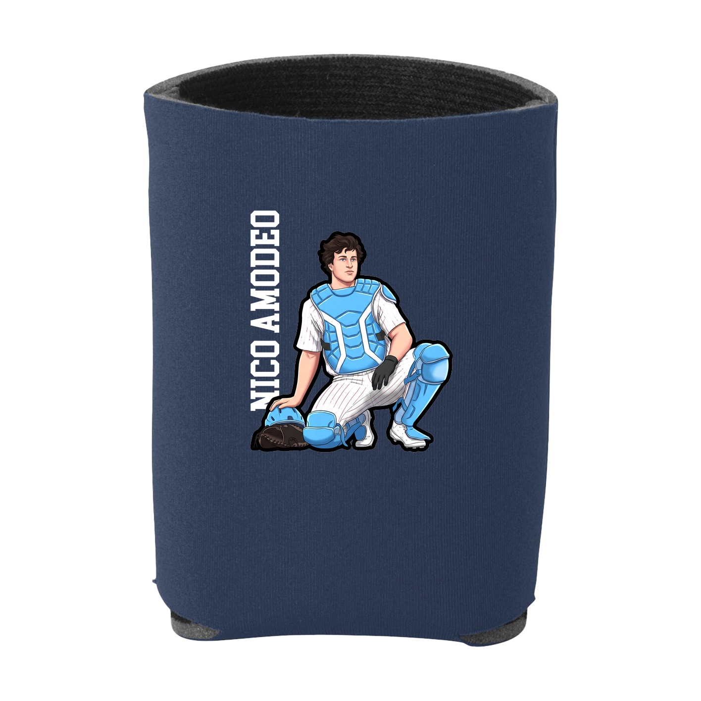 Can Holder — Name Vertical in Navy