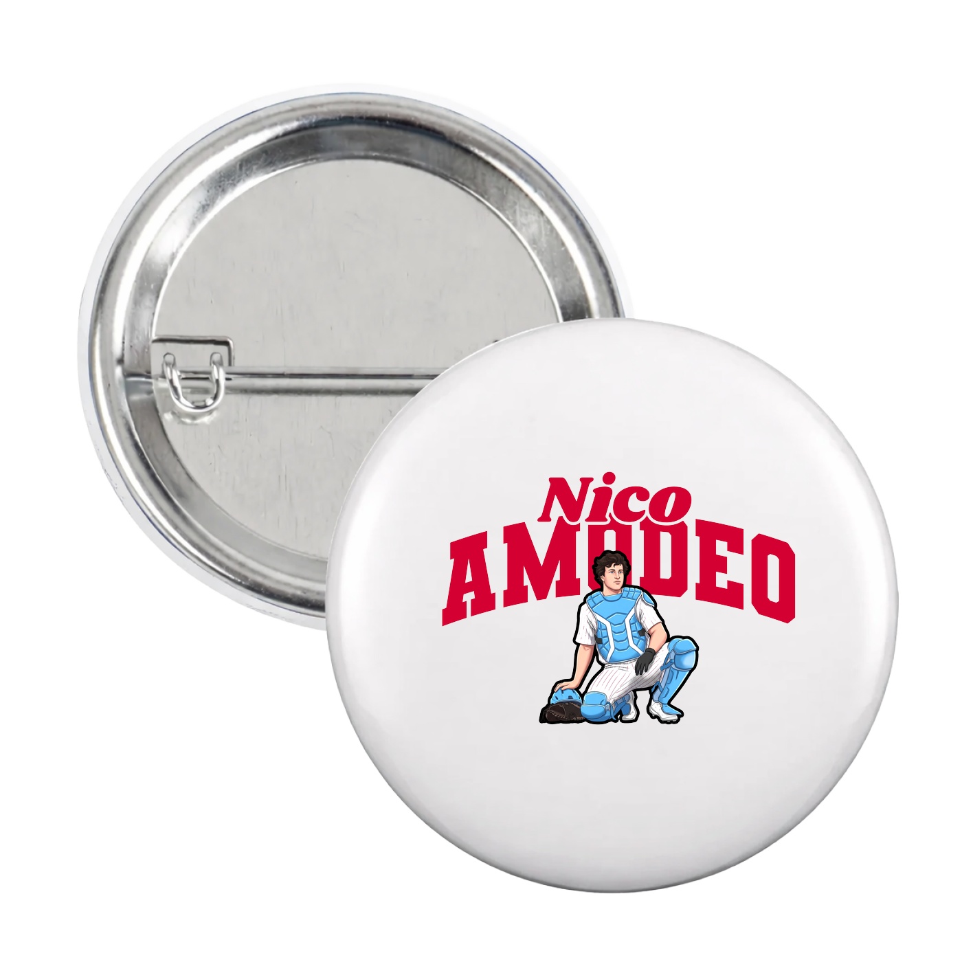 Game Day Button — Signature Arch in White