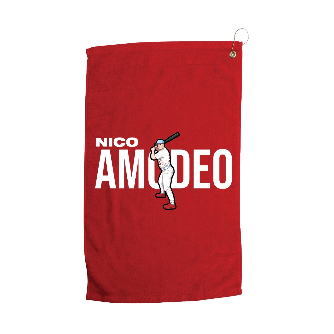 Golf Towel — Player Name in Red