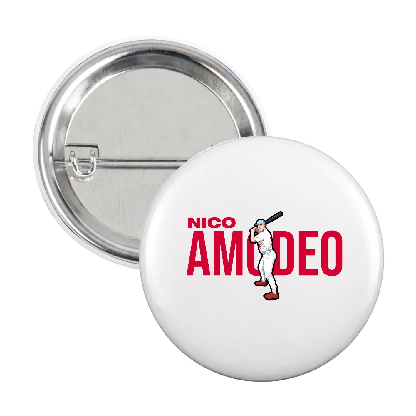 Game Day Button — Player Name in White