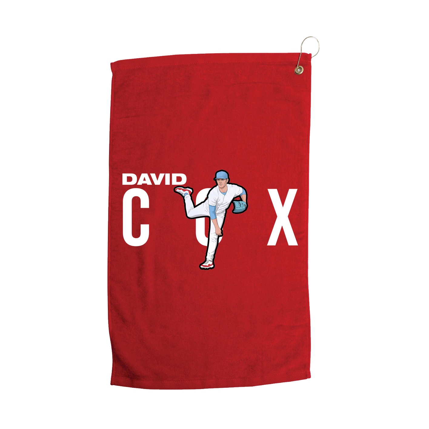 Golf Towel — Player Name in Red