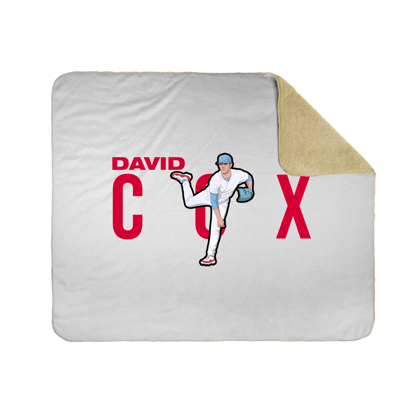 Throw Blanket — Player Name in White
