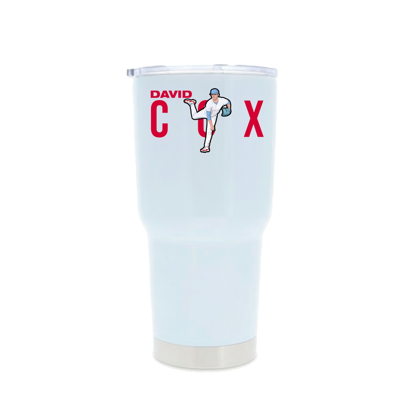 30oz Stainless Steel Tumbler — Player Name in White