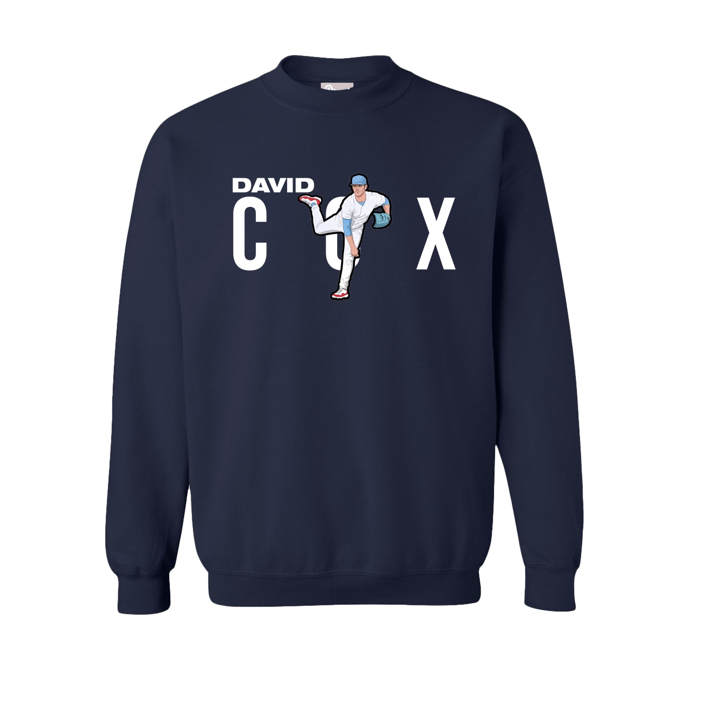 Fleece Crew — Player Name in Navy