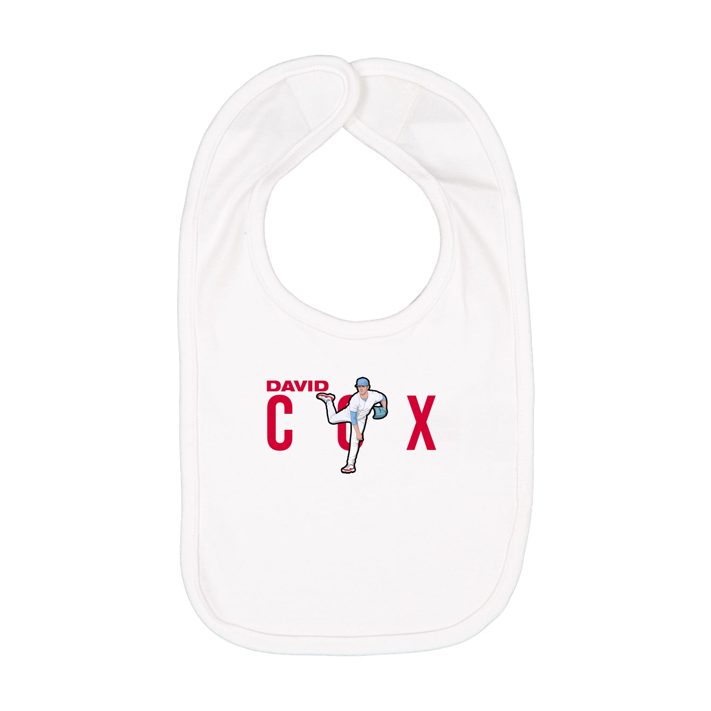 Infant Bib — Player Name in White