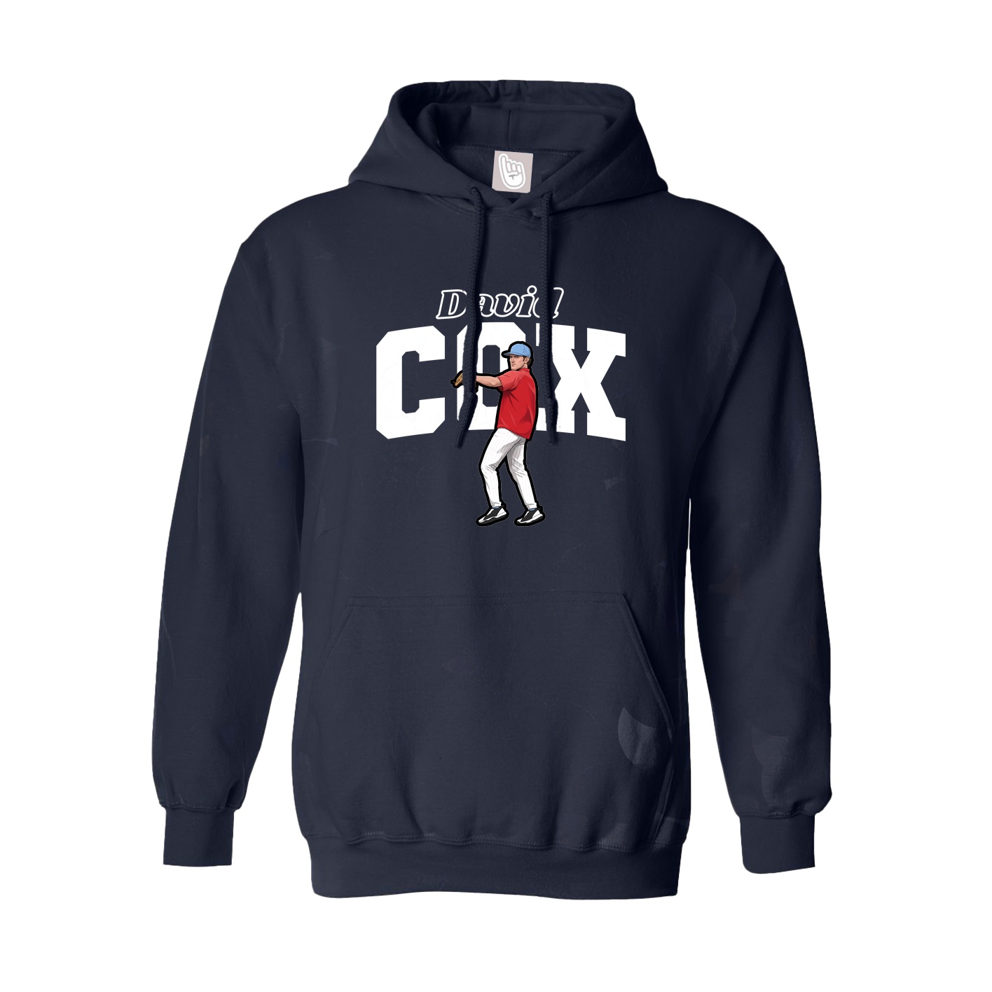 Youth Hoodie — Name Arch in Navy
