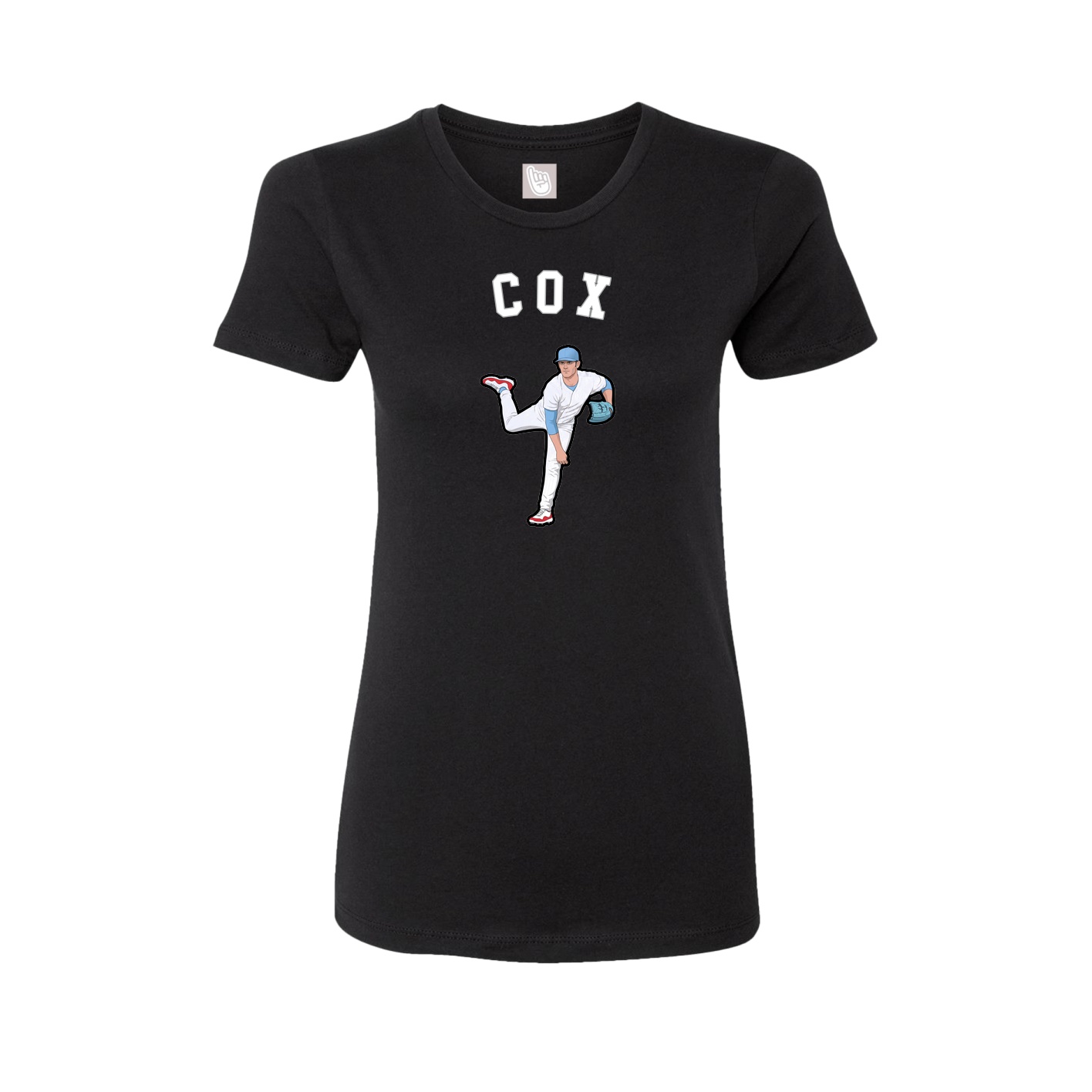 Fitted Women's Tee — Shirsey Arch in Black
