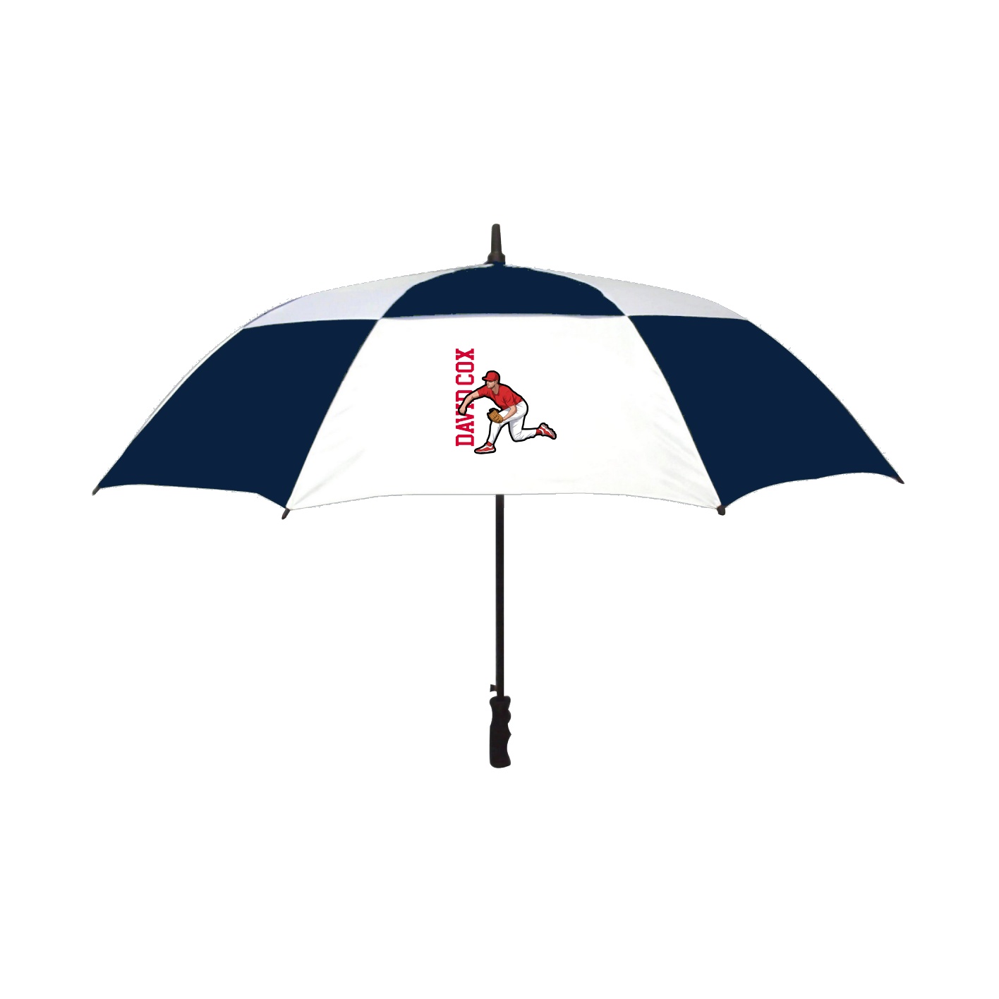 Golf Umbrella — Name Vertical in Navy