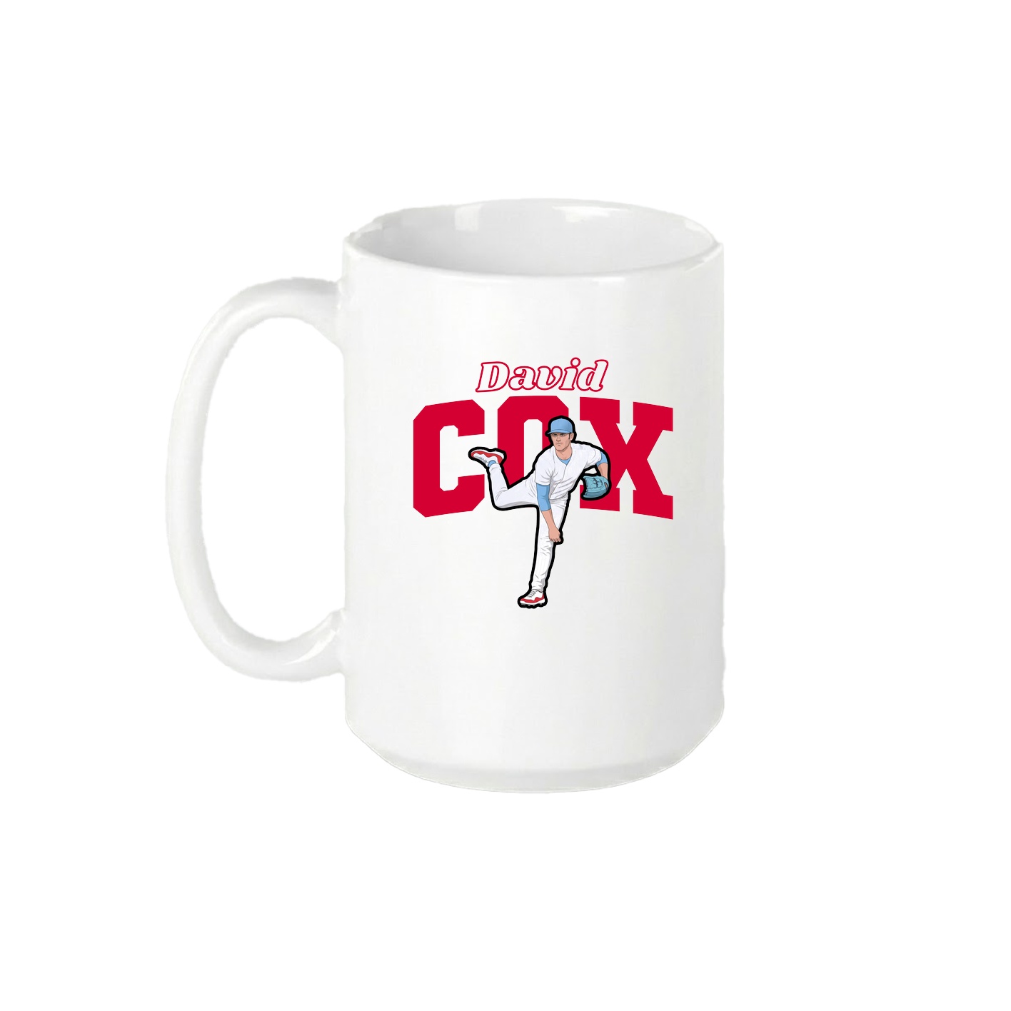 15oz Coffee Mug — Name Arch in White