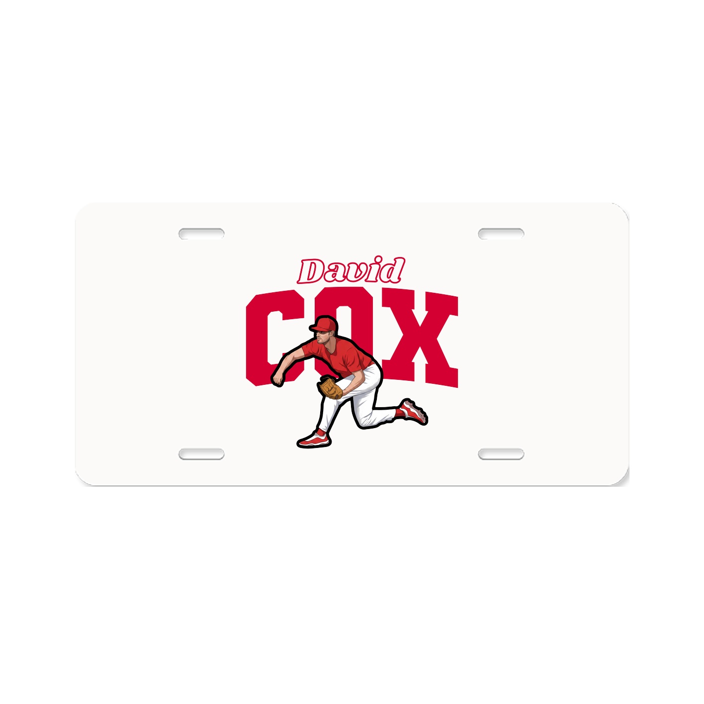 License Plate — Name Arch in Classic