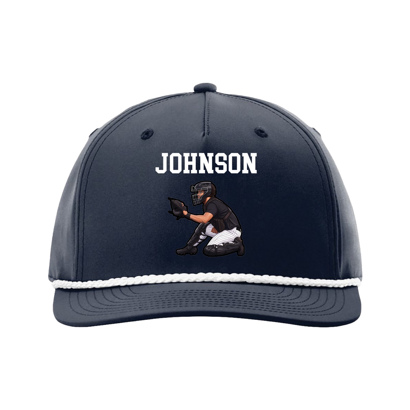 Five-Panel Classic Rope Cap — Shirsey in Navy