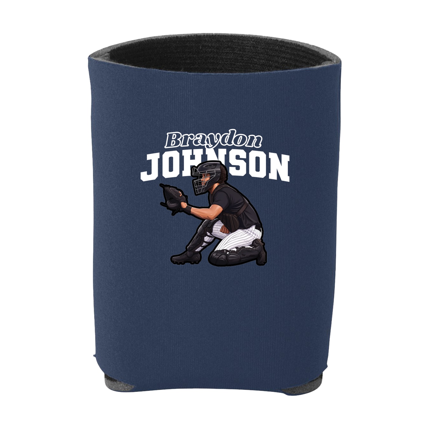 Can Holder — Name Arch in Navy
