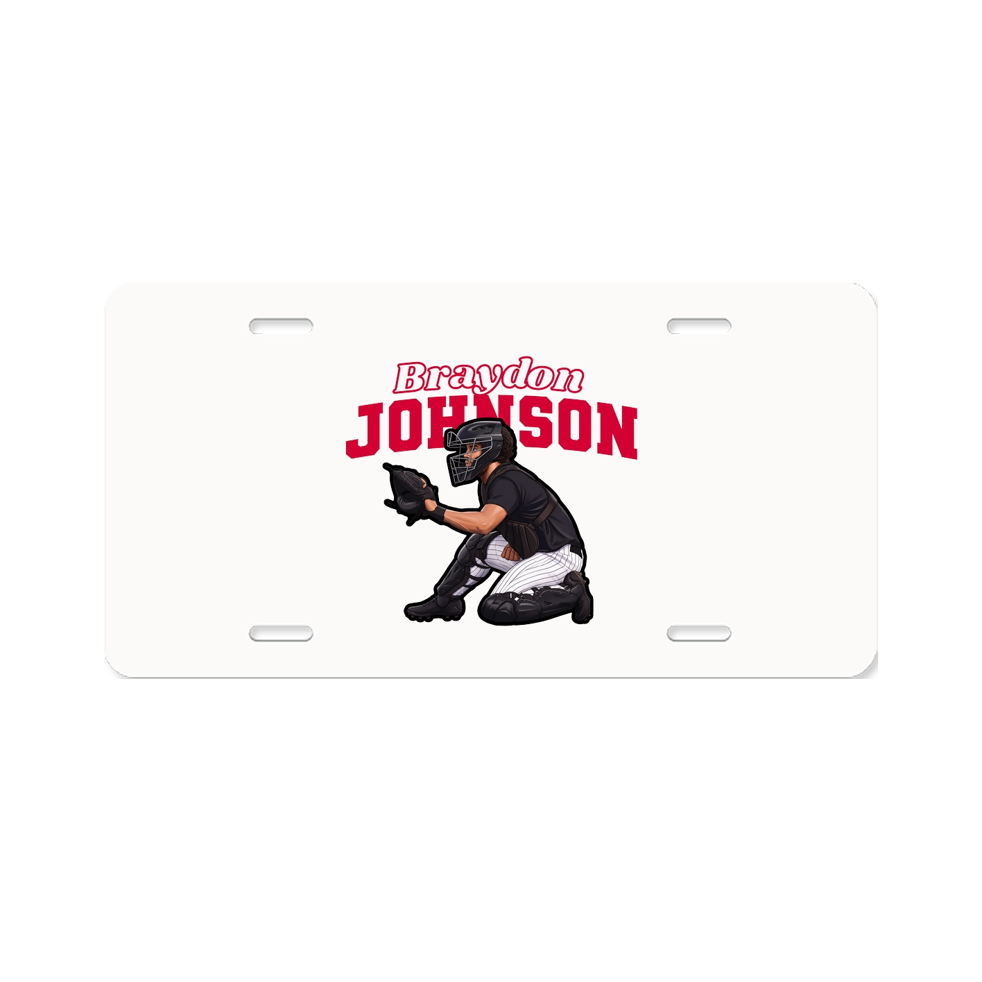 License Plate — Name Arch in Classic