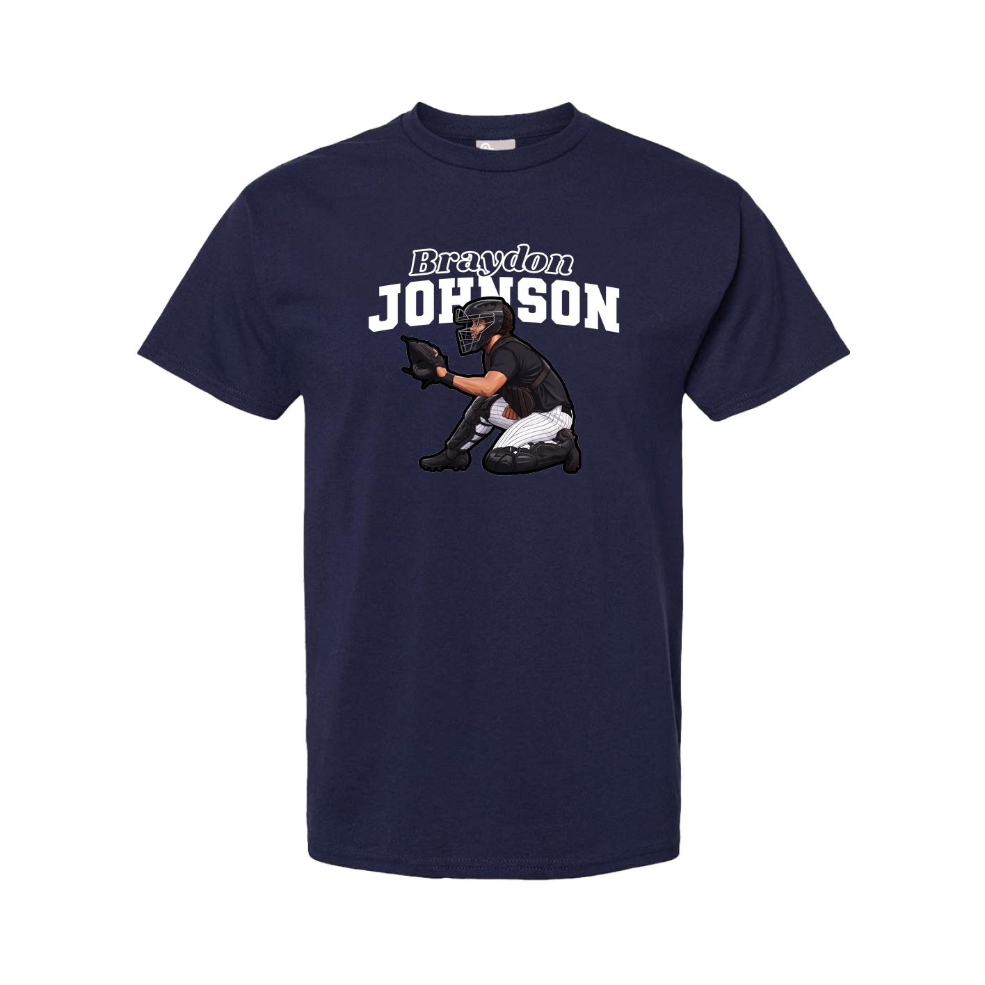 Youth Tee — Name Arch in Navy