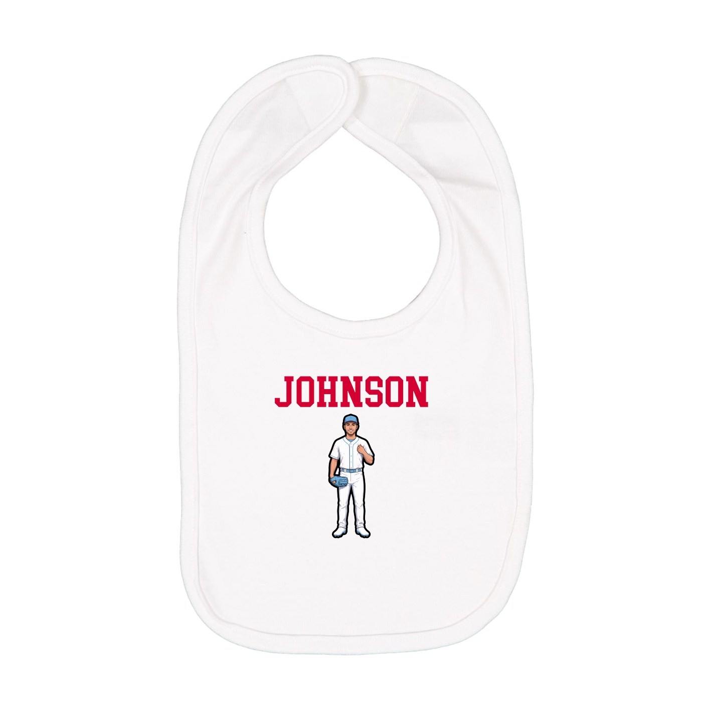 Infant Bib — Shirsey in White