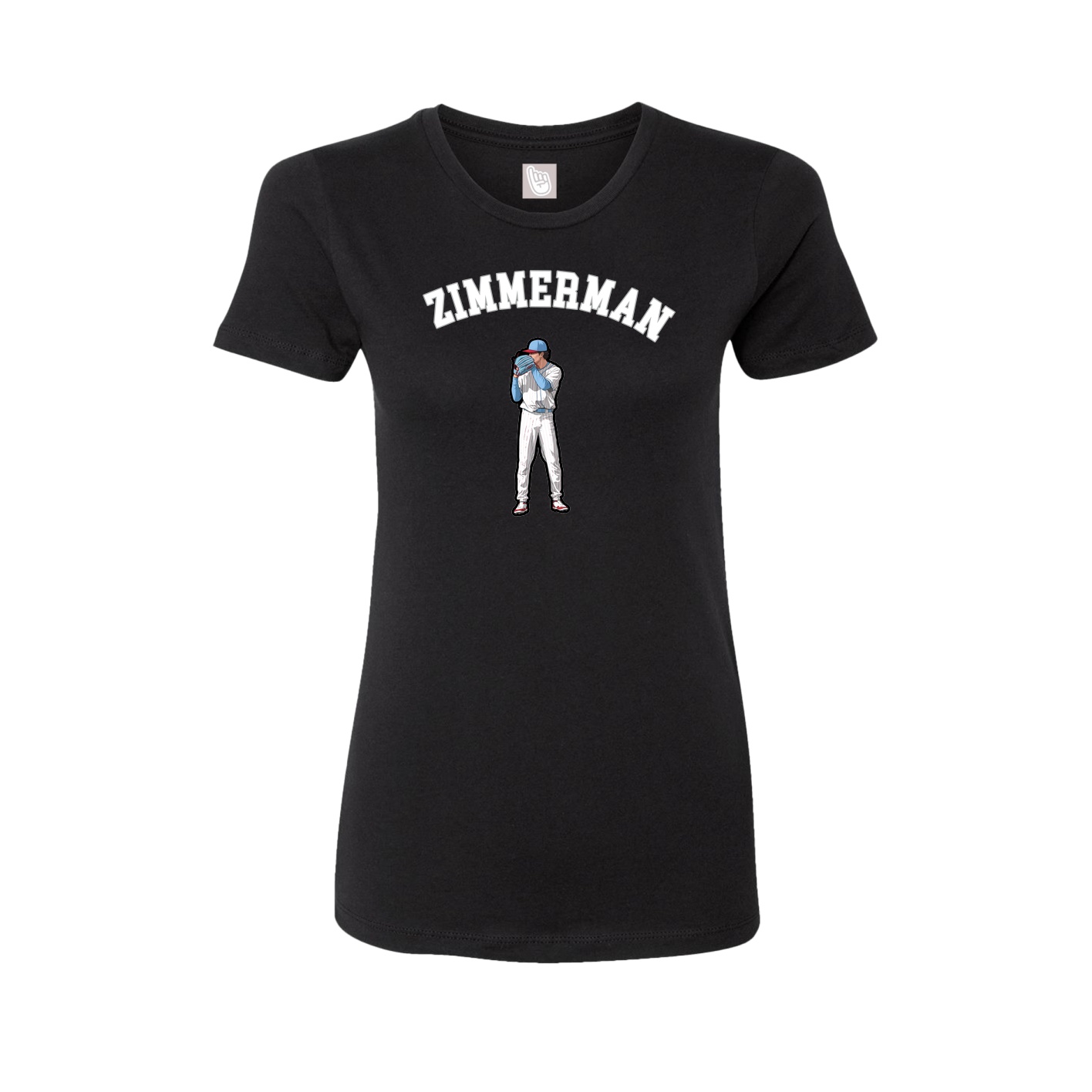 Fitted Women's Tee — Shirsey Arch in Black