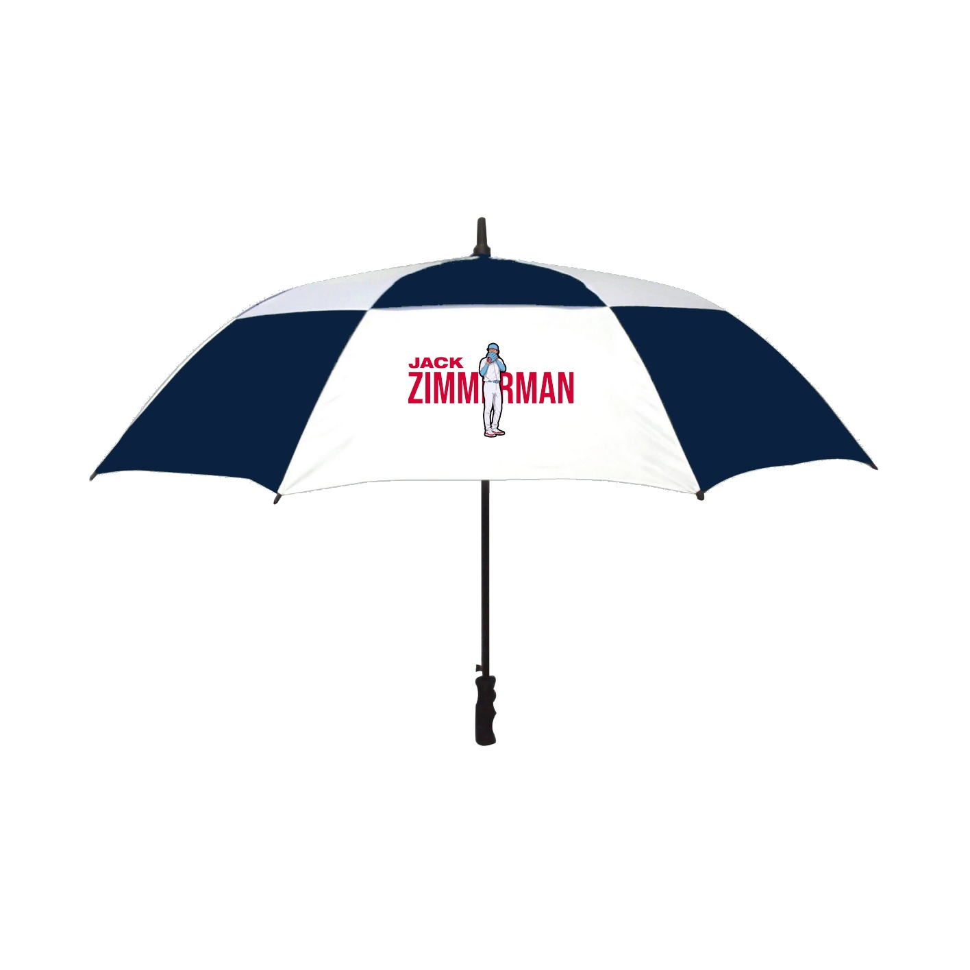 Golf Umbrella — Player Name in Navy