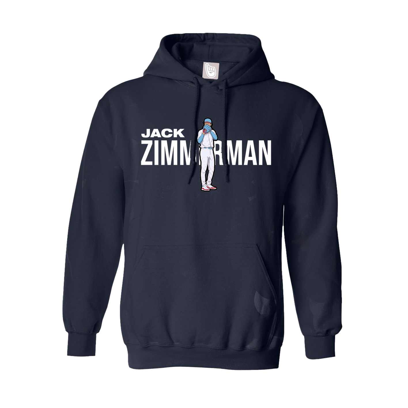Hoodie — Player Name in Navy