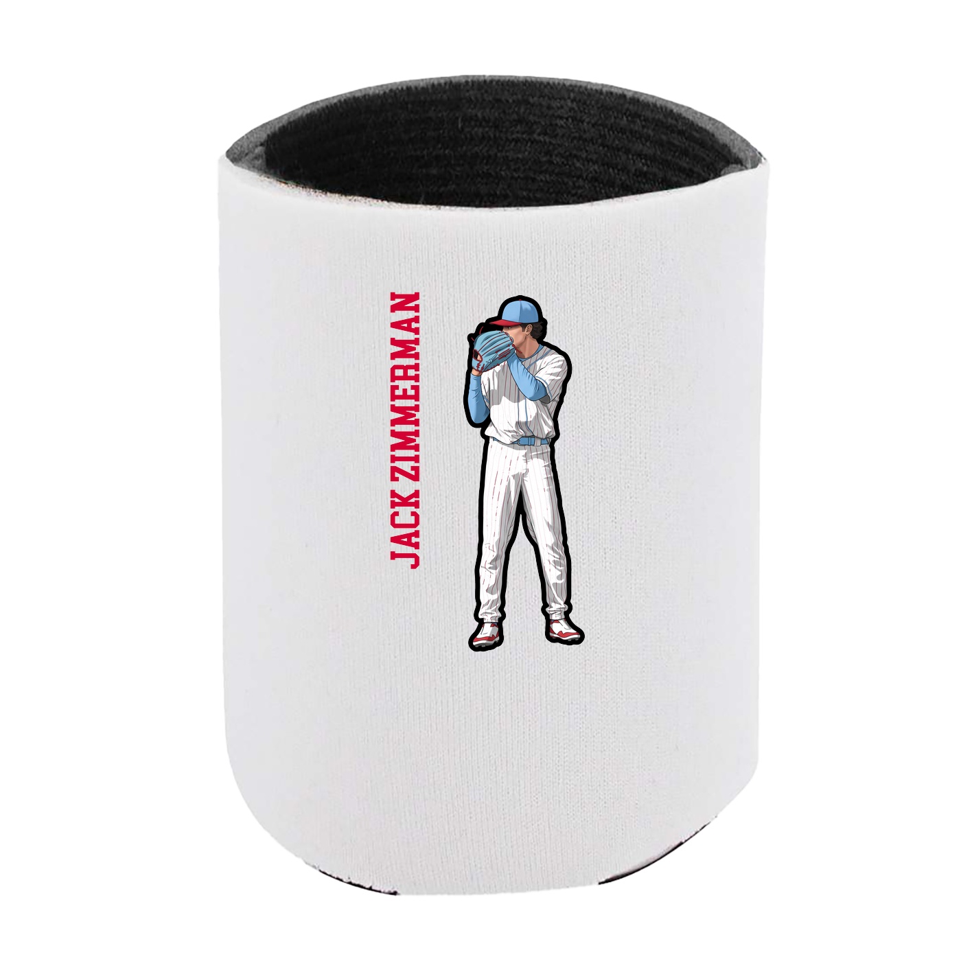 Can Holder — Name Vertical in White