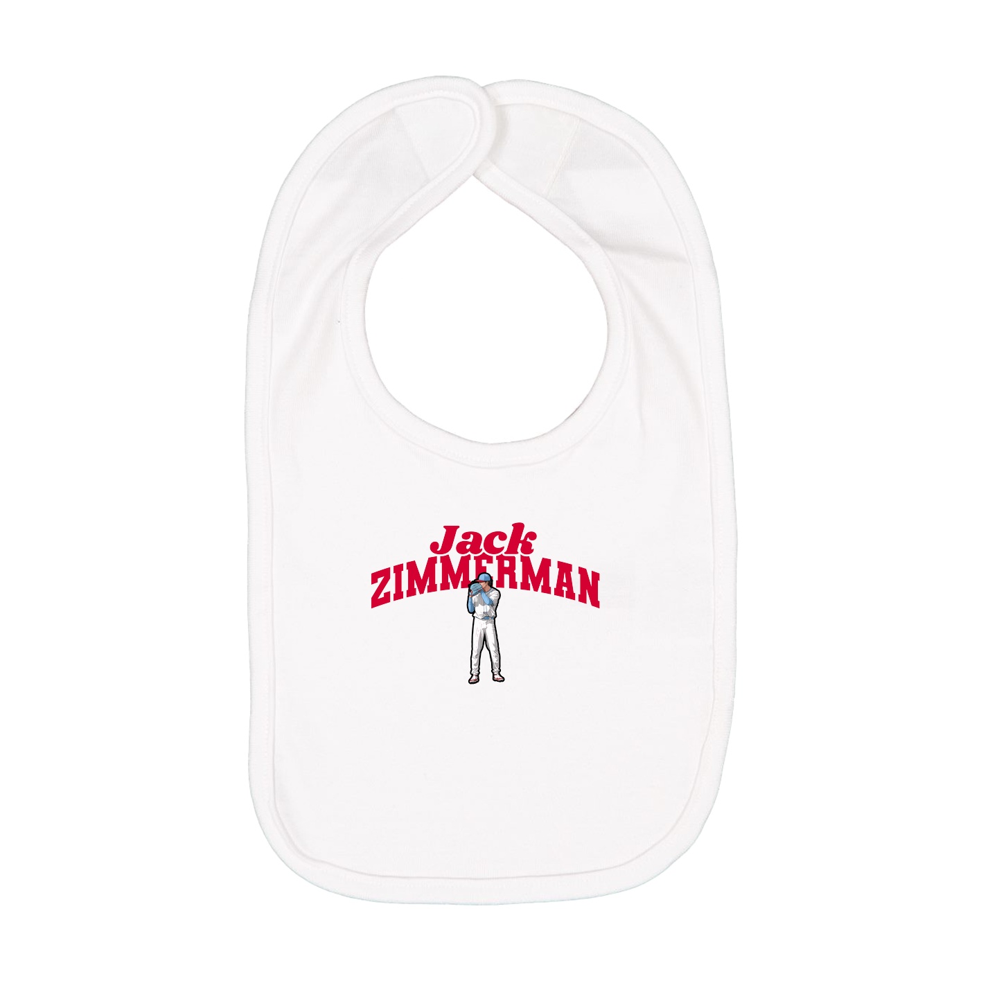 Infant Bib — Signature Arch in White