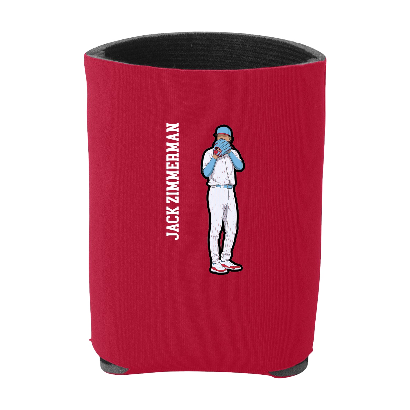 Can Holder — Name Vertical in Red
