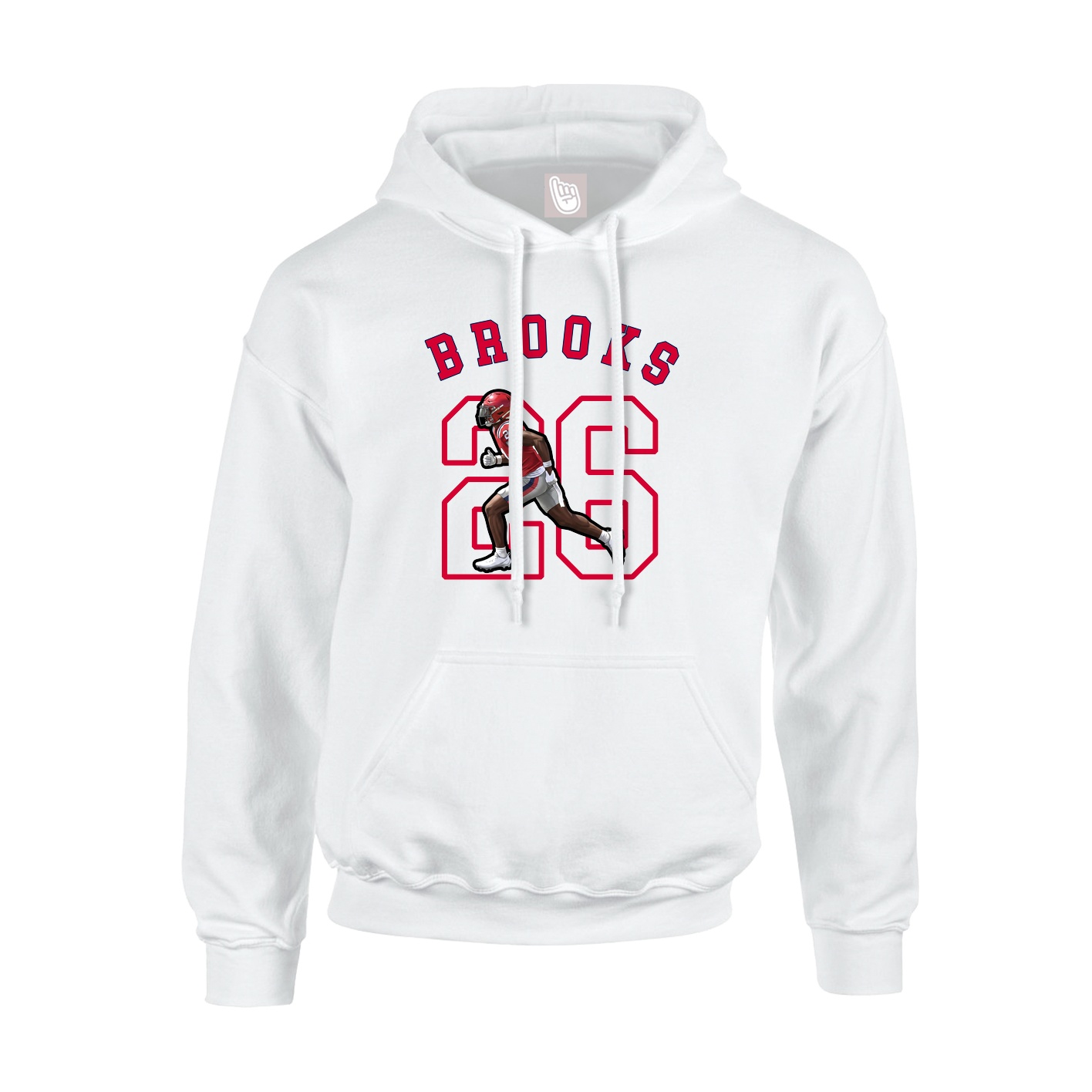 Youth Hoodie — Shirsey Arch in White