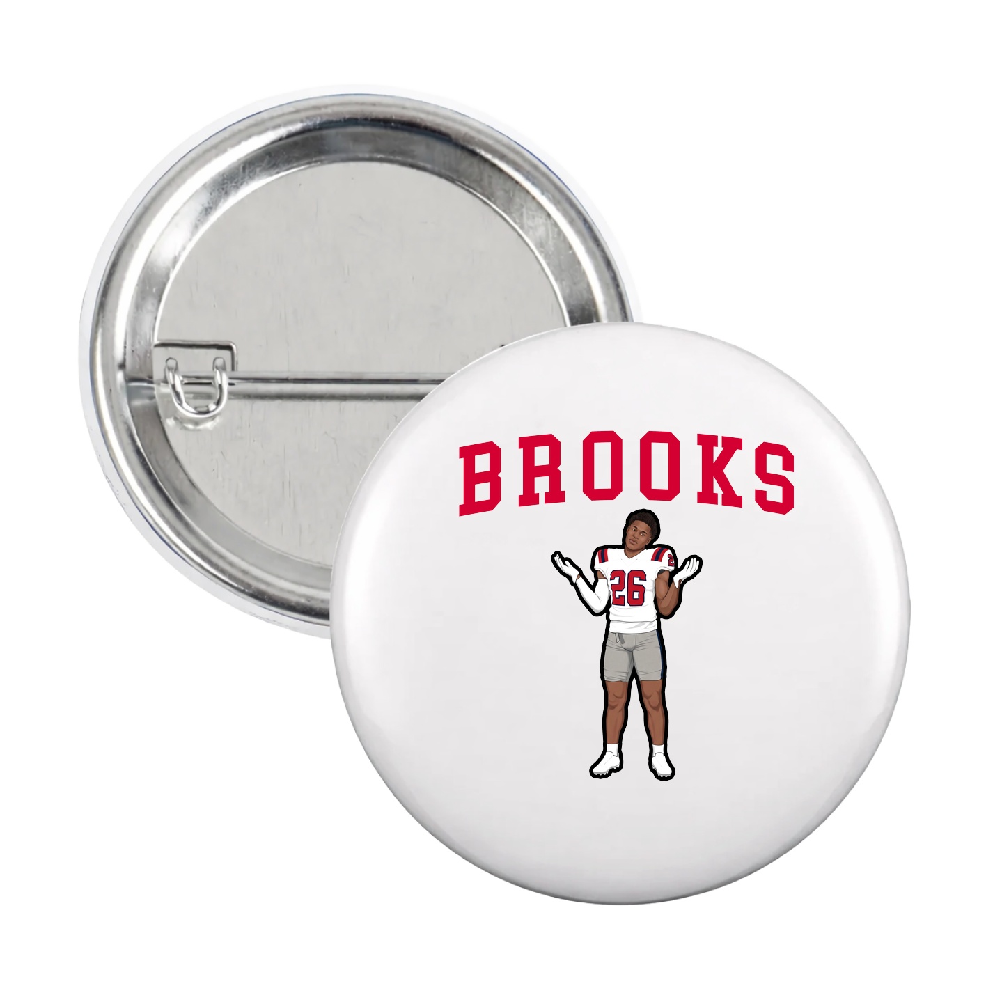 Game Day Button — Shirsey in White