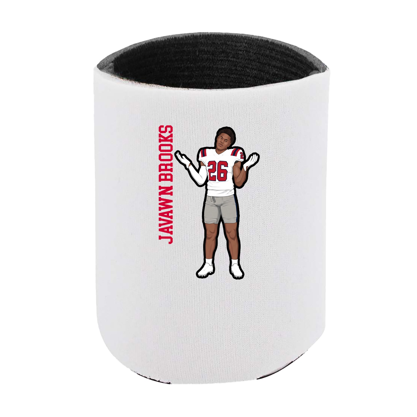 Can Holder — Name Vertical in White