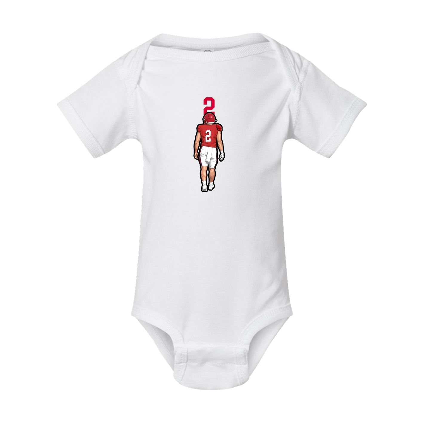 Baby Onesie — Number Top in White