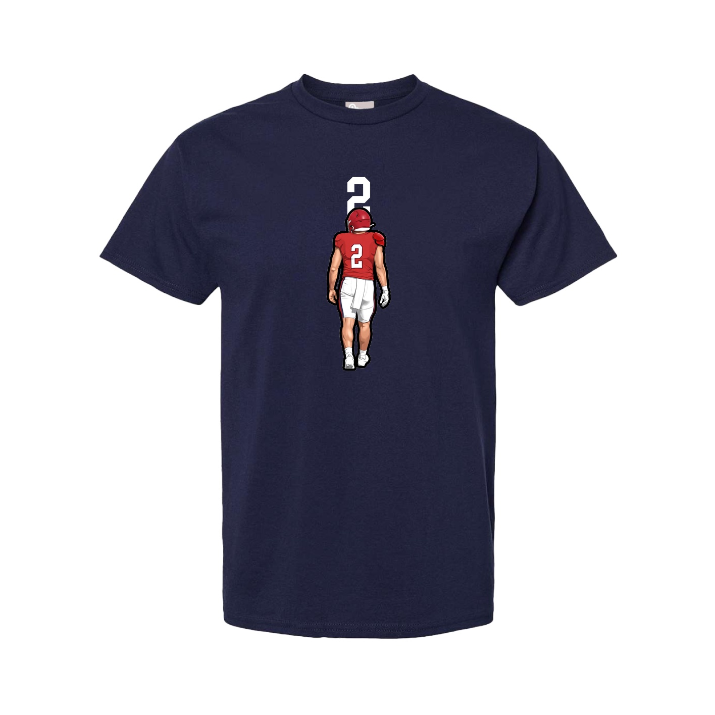 Tee — Number Top in Navy