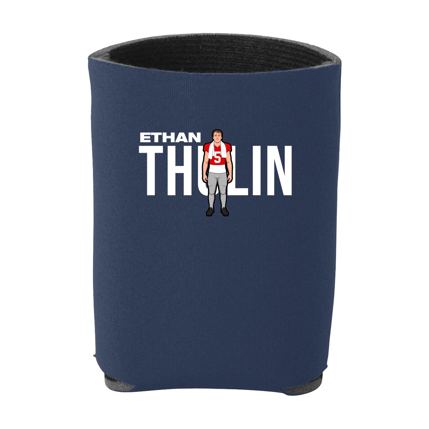 Can Holder — Player Name in Navy