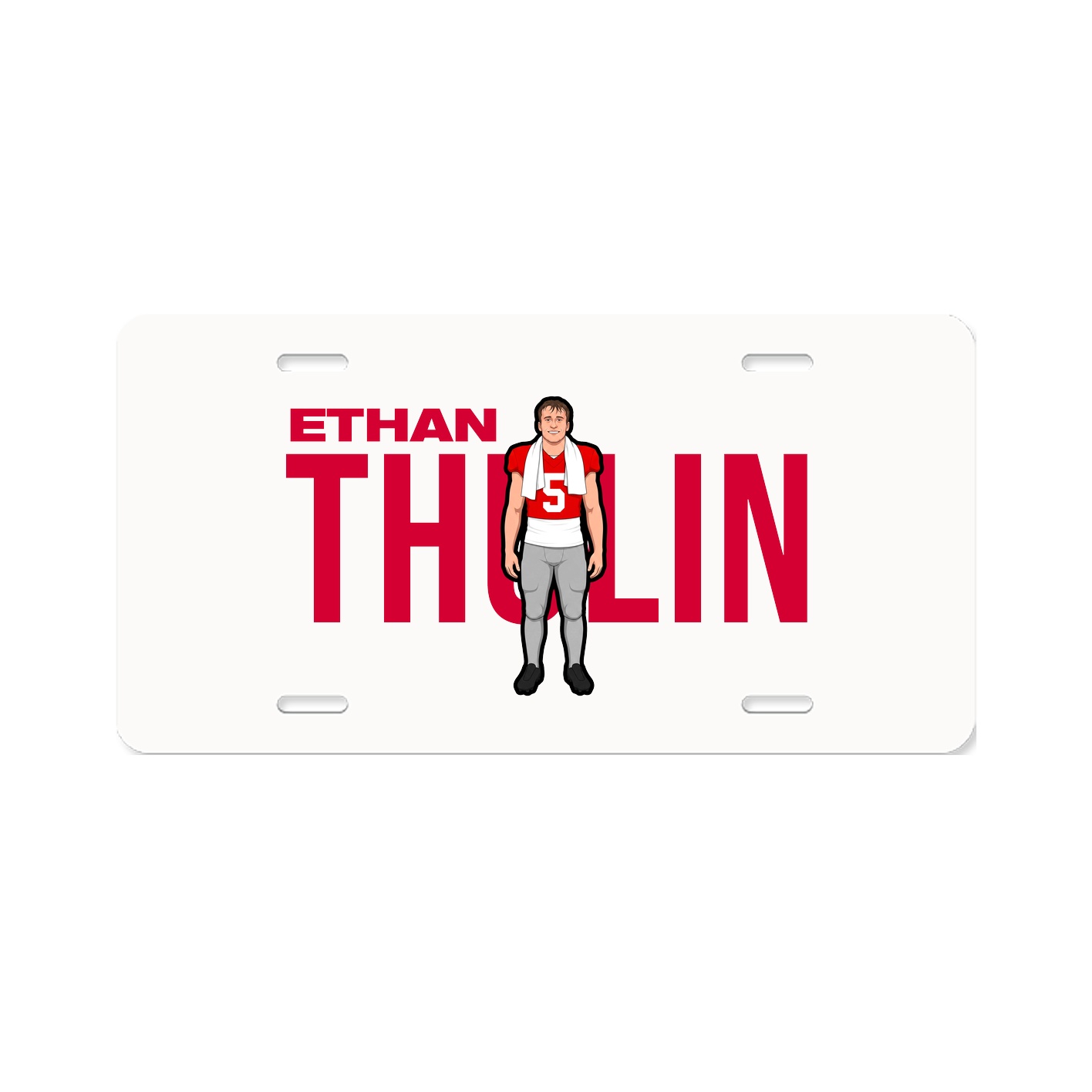 License Plate — Player Name in Classic