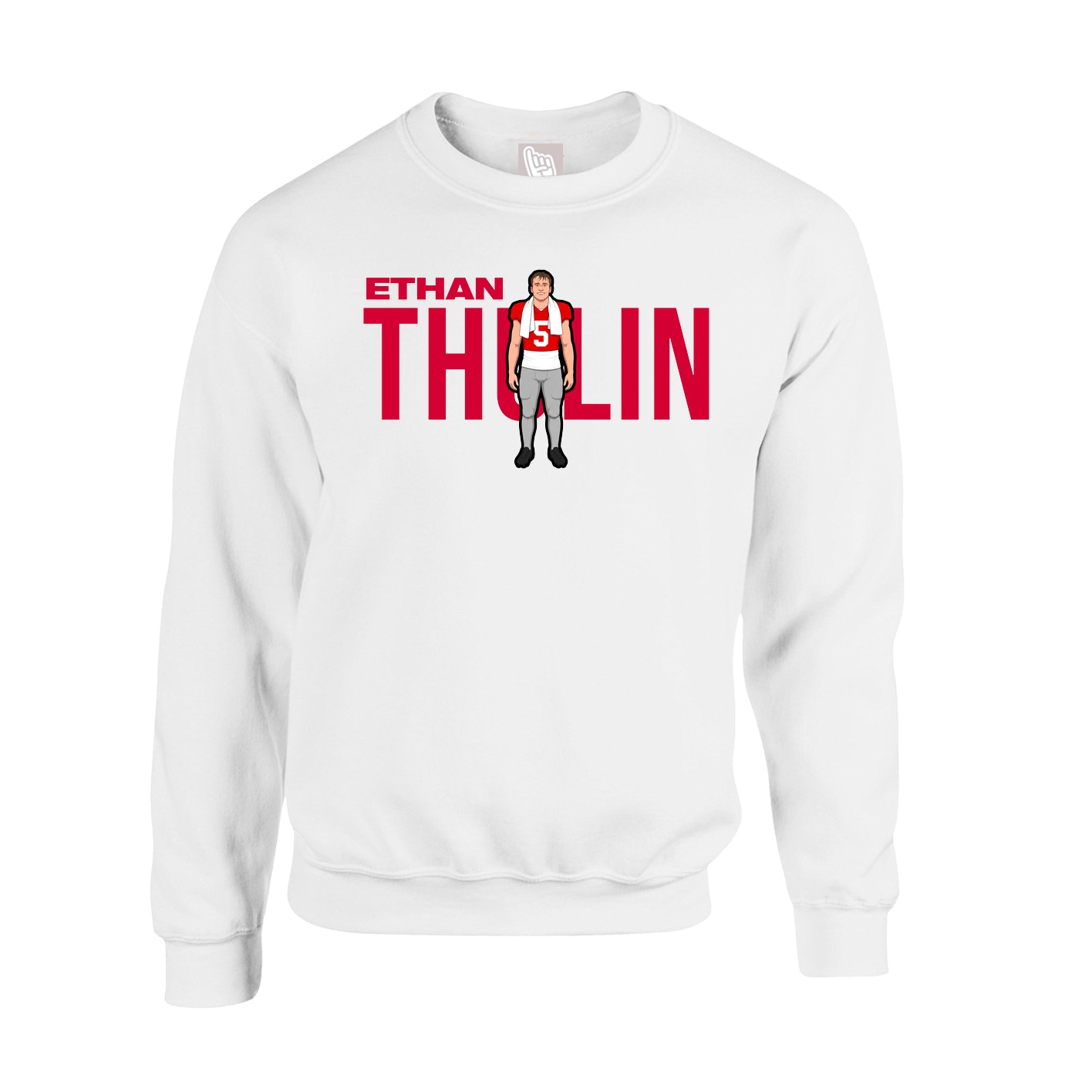 Fleece Crew — Player Name in White