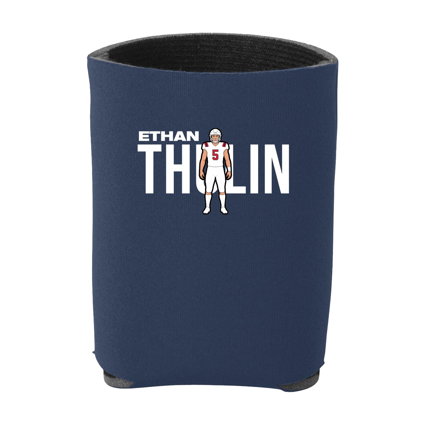 Can Holder — Player Name in Navy