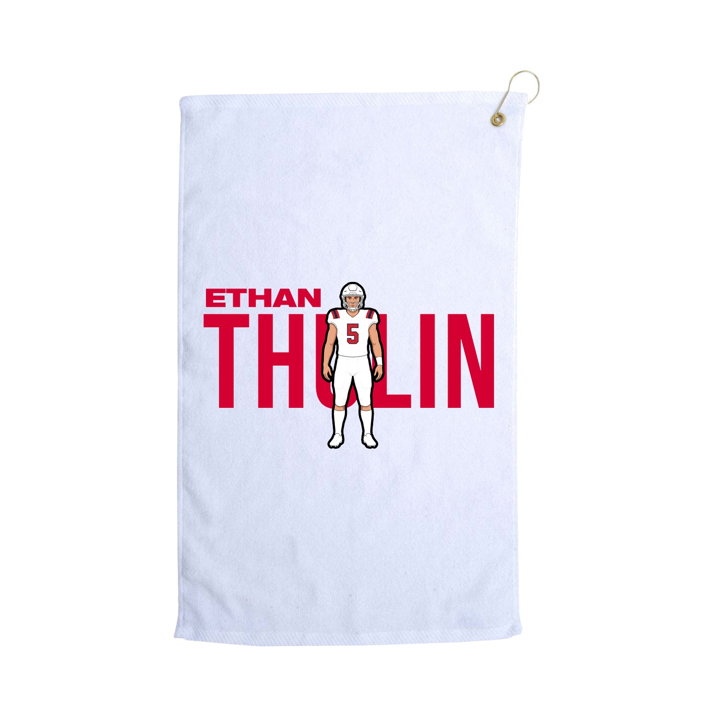 Golf Towel — Player Name in White